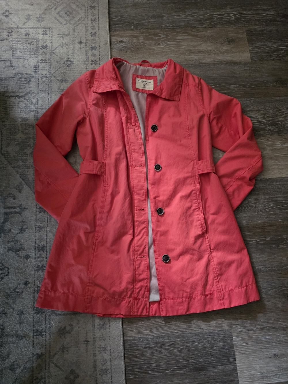 Eddie Bauer Coral Trench Coat